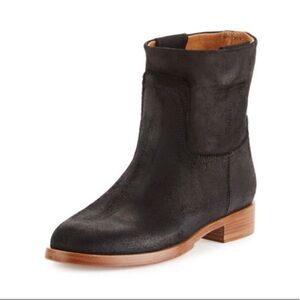 Rag & Bone Black Waxy Holly Ankle Boot Sz 39
